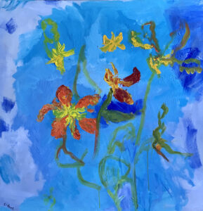 bloemen op blauw 21